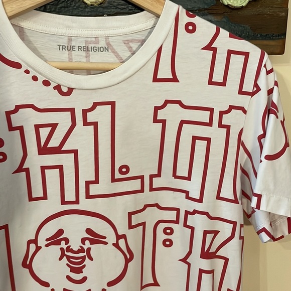 True Religion Unisex Buddha T-Shirt Size Small - Picture 5 of 13